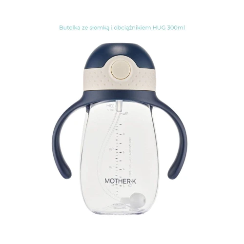 Butelka ze słomką i obciążnikiem HUG 300ml