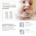 Zestaw silikonowych szczoteczek do zębów na palec Mother-K, 3-6 miesięcy
