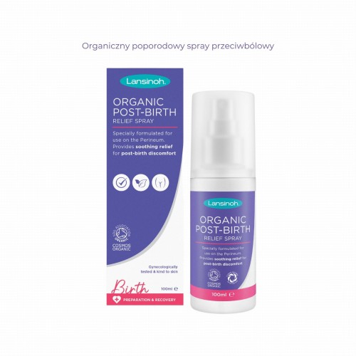 Organiczny poporodowy spray przeciwbólowy