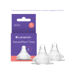 Smoczek do karmienia Natural Wave® o wolnym przepływie S (2 szt)